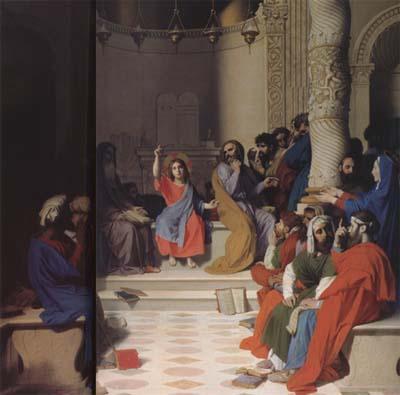 Jean Auguste Dominique Ingres Jesus among the Scribes (mk04) oil painting image